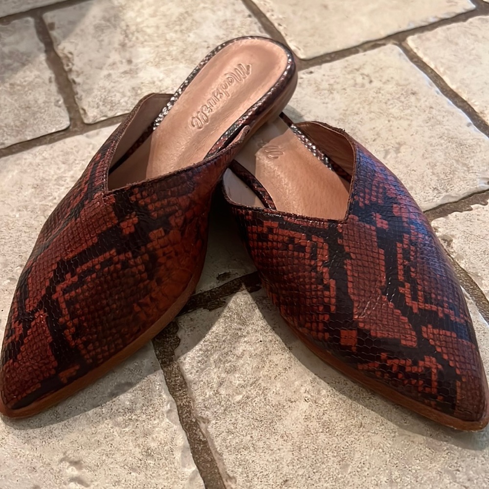 Madewell leather slip ons